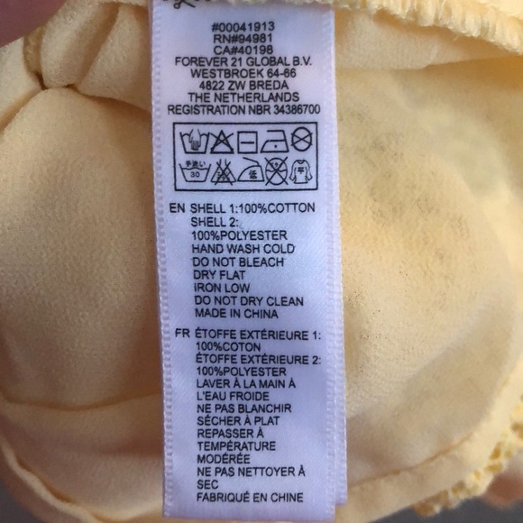 NEW 🌼 Yellow Lace Peter Pan Tank Top - Picture 3 of 3